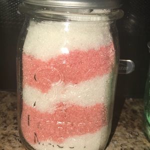 Large candy cane sugar scrub